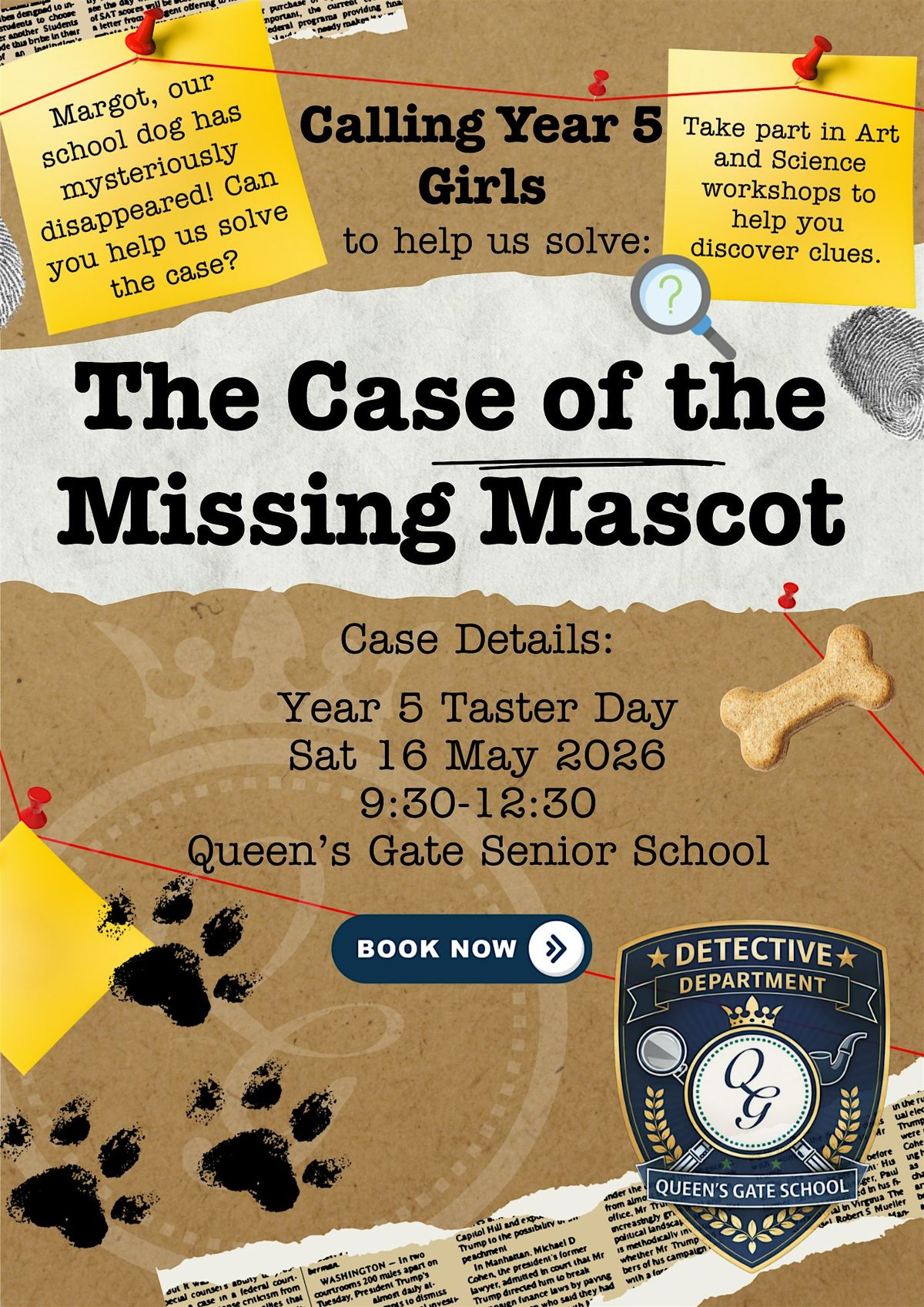 QG Taster Day: The Case of the Missing Mascot