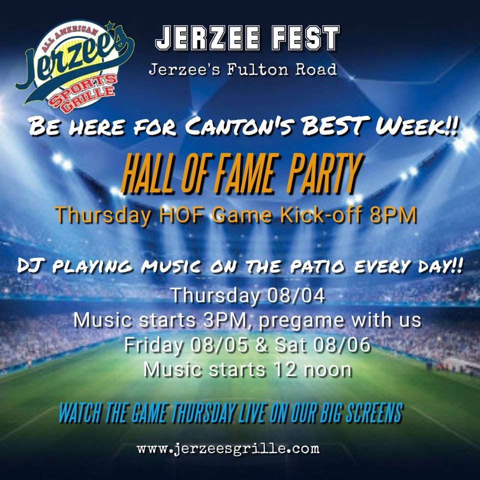 Jerzee Fest Hall of Fame Jerzees All American Bar & Grille, Canton