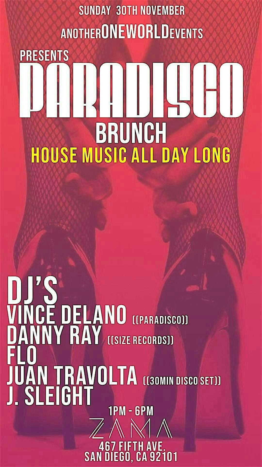 PARADISCO House Music Brunch