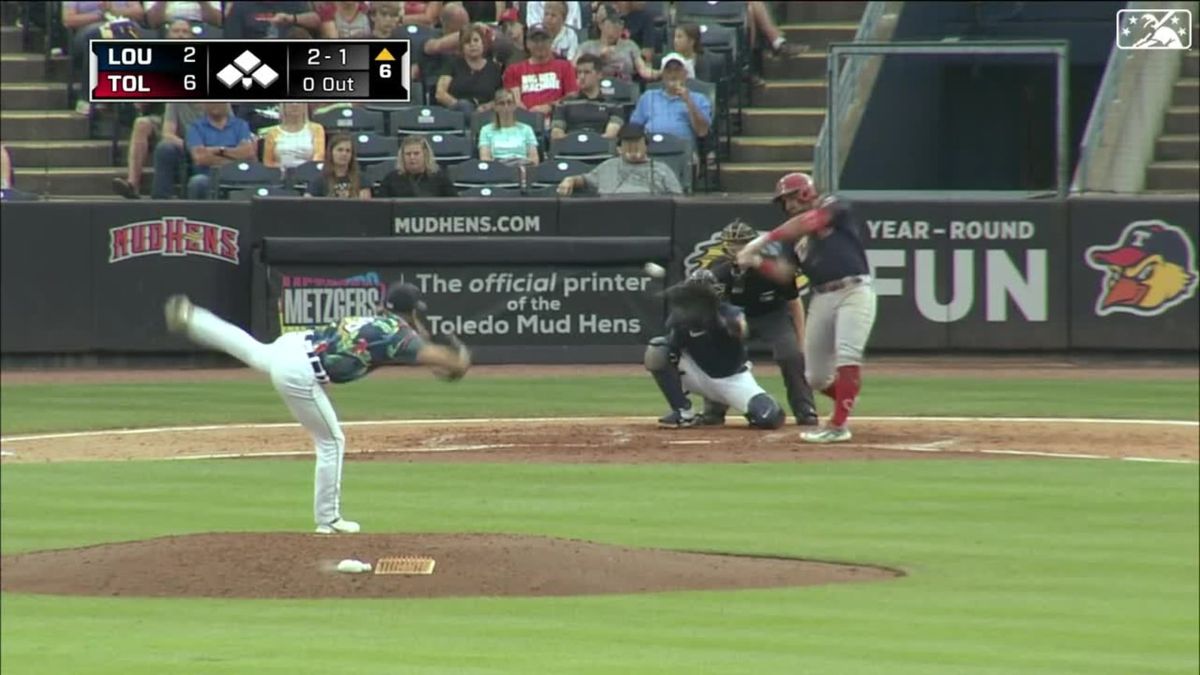 Parking Toledo Mud Hens at Louisville Bats