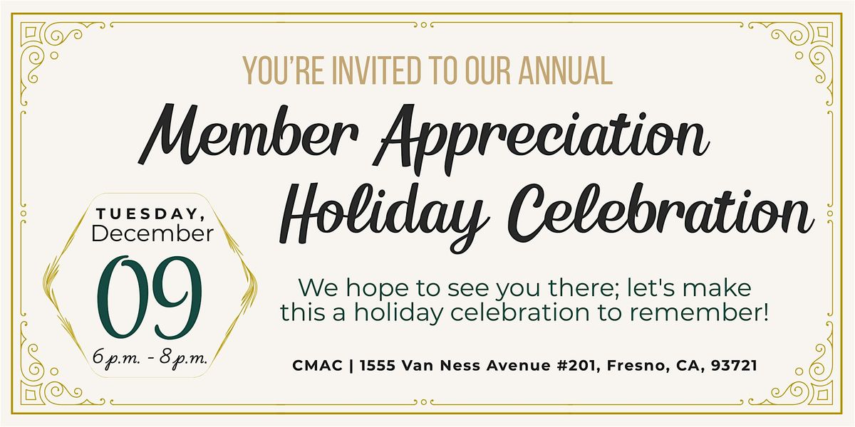 CMAC Holiday Celebration & Member Awards