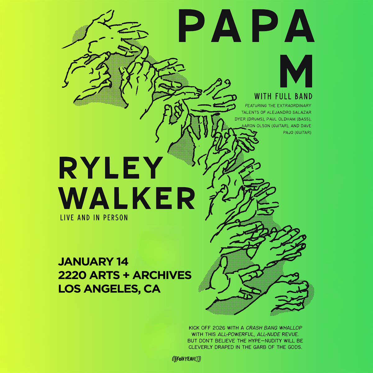 Ryley Walker + Papa M :: 2220 Arts + Archives :: Los Angeles 1\/14
