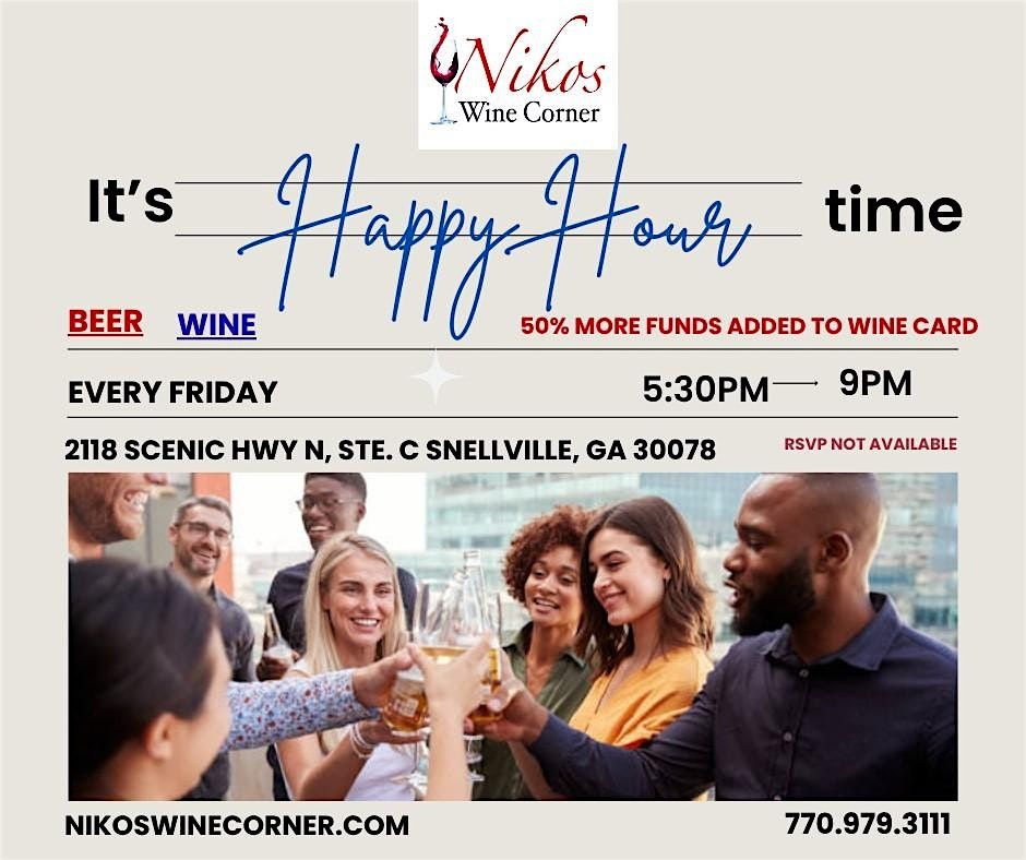 Fine Wine Fridays (Happy Hour)