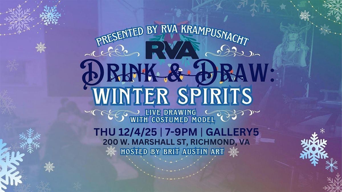 Community Care Night: Yuletide Monsters Drink + Draw with Live Model