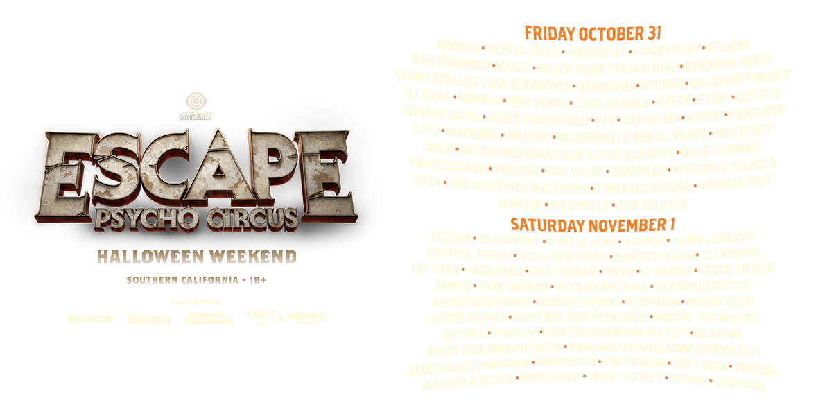 2025 Escape Halloween - 2 Day GA at National Orange Show Event Center