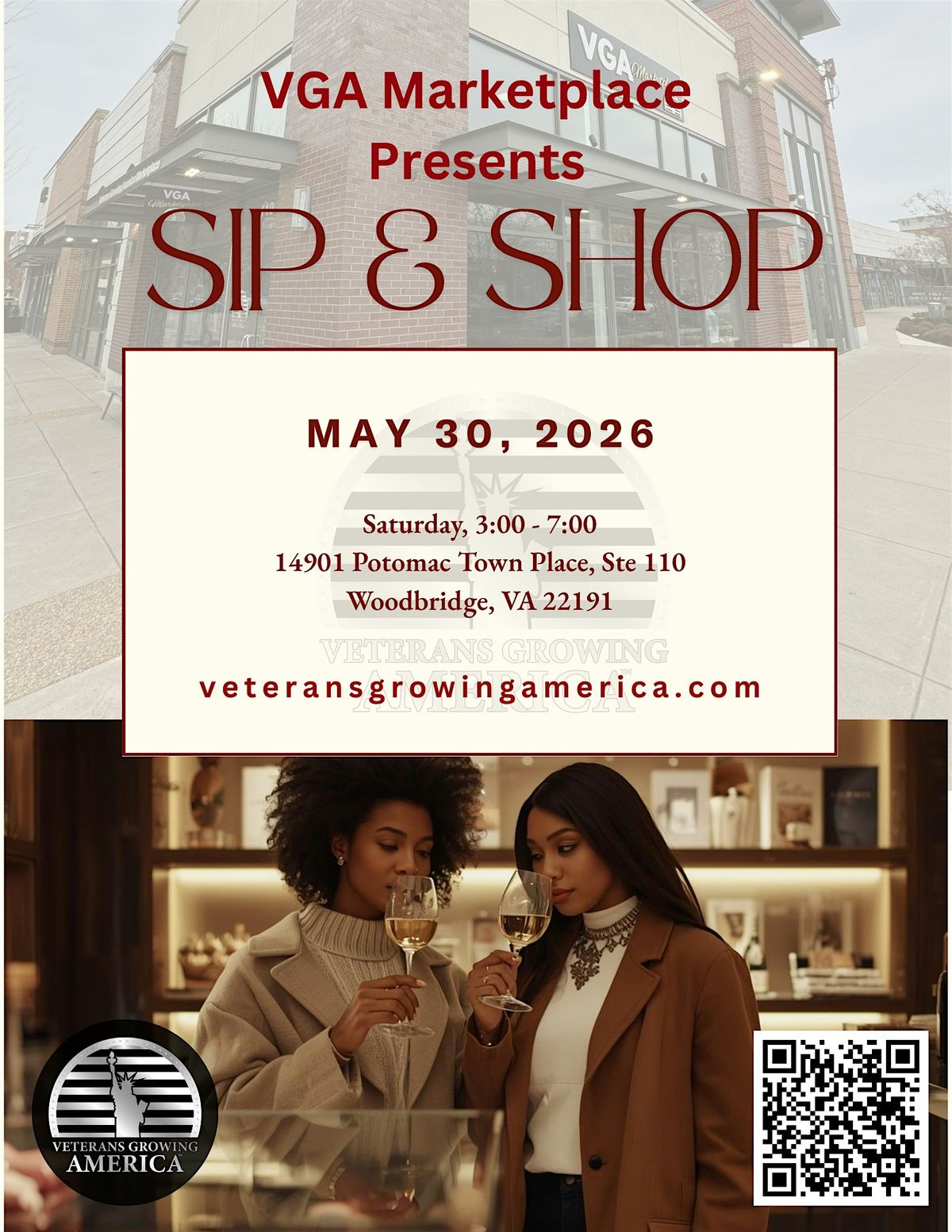 Sip & Shop at VGA Marketplace