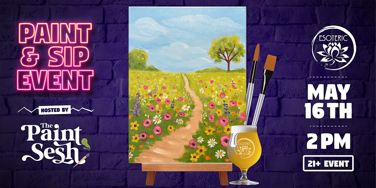 \u201cField of Flowers\u201d Paint & Sip Painting Event in Cincinnati, OH