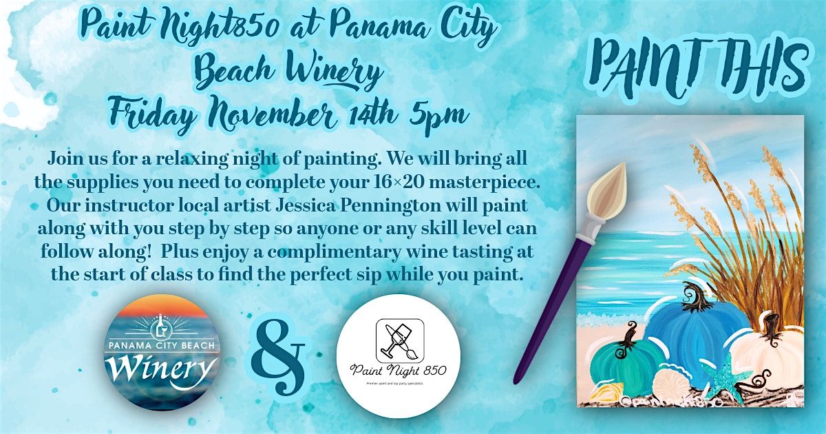 Paint Night 850 At Panama City Beach Winery Paint And Sip
