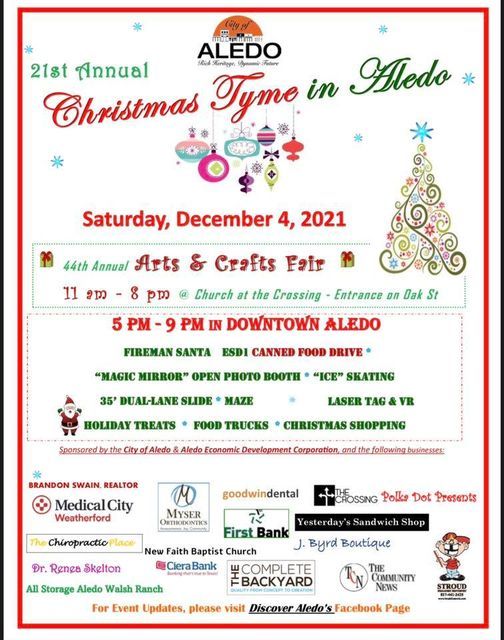 Christmas Tyme In Aledo 2022 Christmas Tyme In Aledo | Aledo, Texas | December 4, 2021