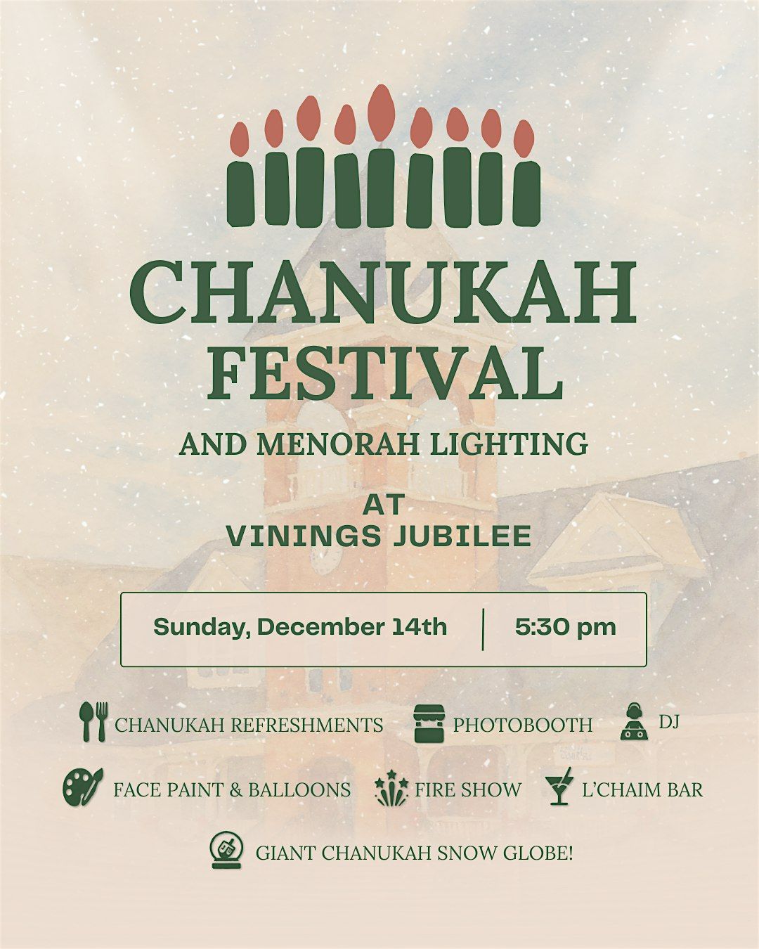 Chanukah Festival & Menorah Lighting at Vinings Jubilee