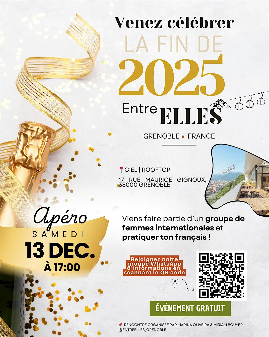 C\u00e9l\u00e9bration de fin d\u2019ann\u00e9e ENTRE ELLES