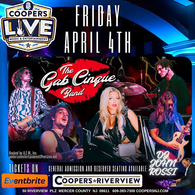 The Gab Cinque Band At Coopers Riverview! w DJ John Rossi! | Cooper's ...