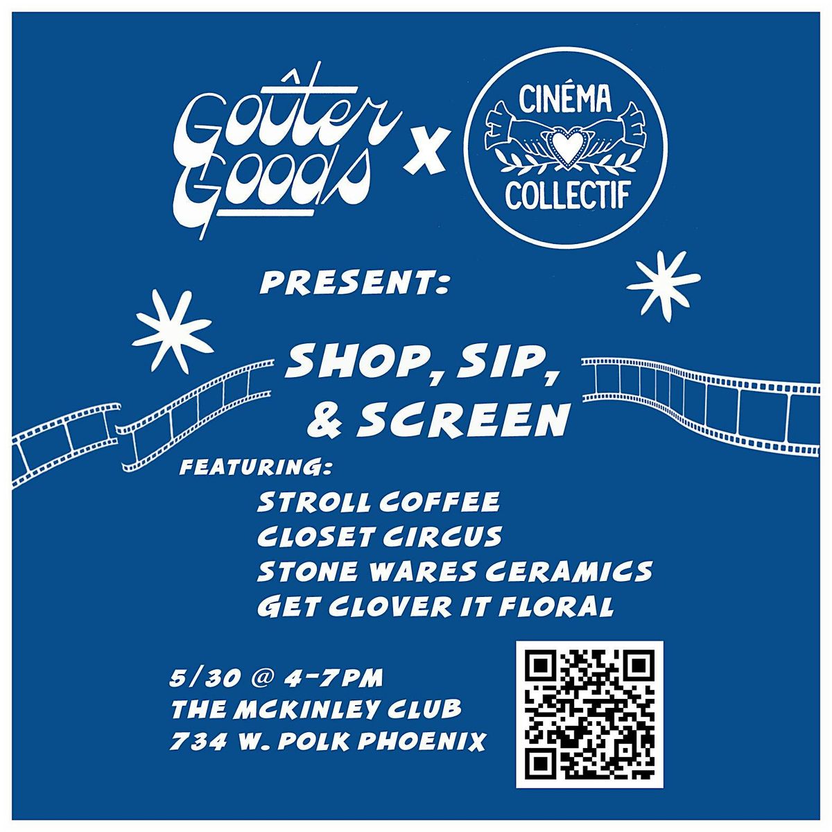 Shop, Sip, and Screen