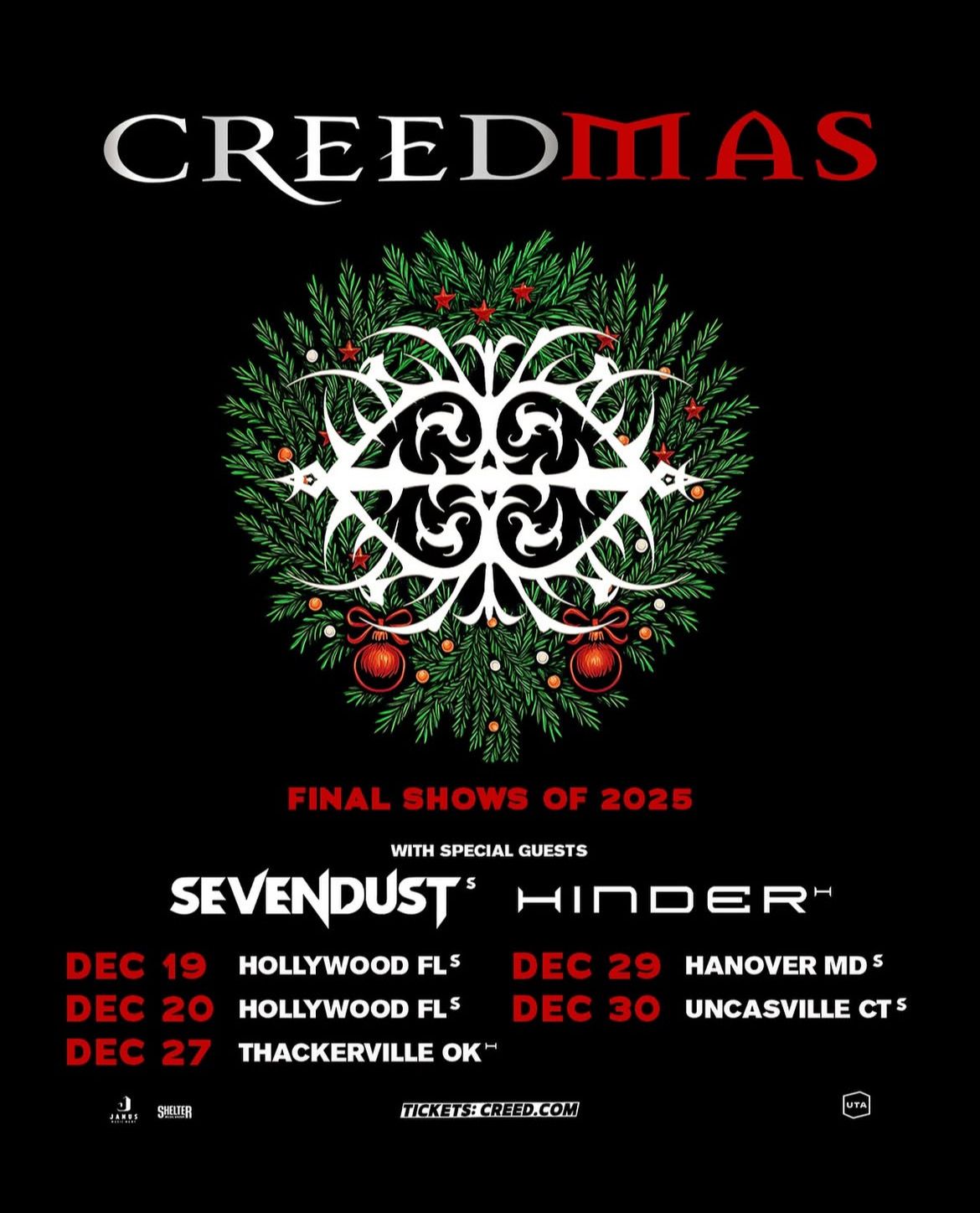 Creed - Creedmas at Mohegan Sun Arena-CT