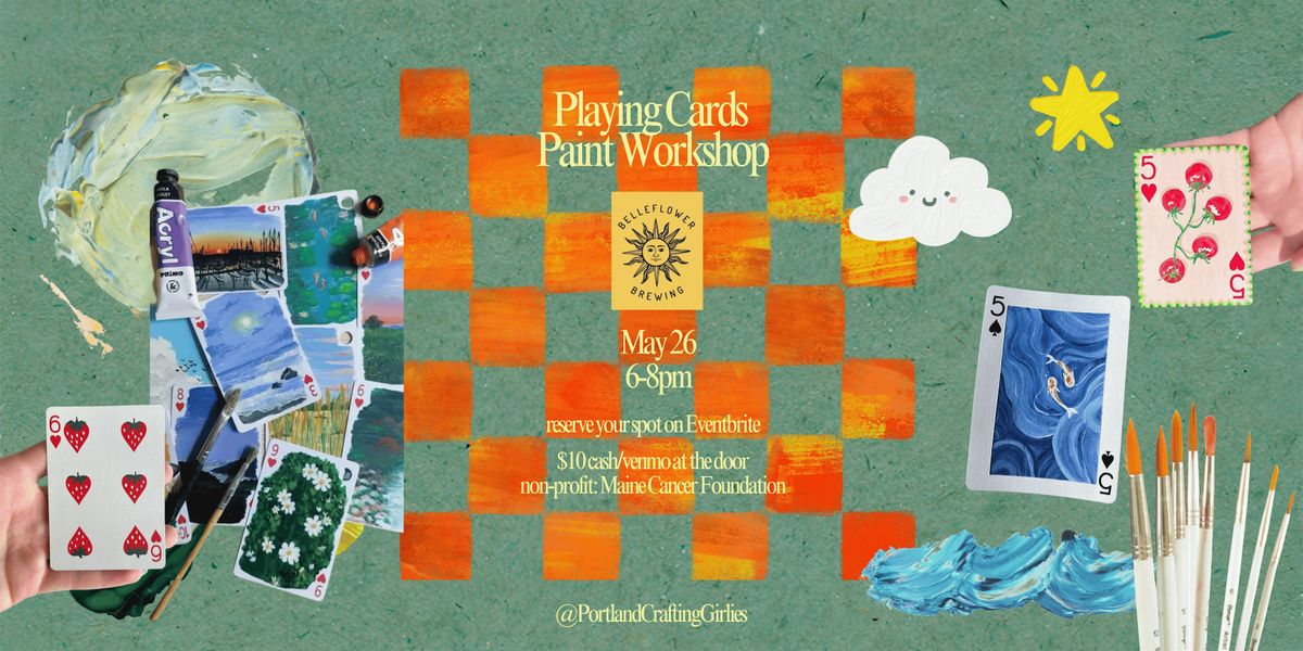 Playing Card Painting Workshop - Portland Crafting Girlies