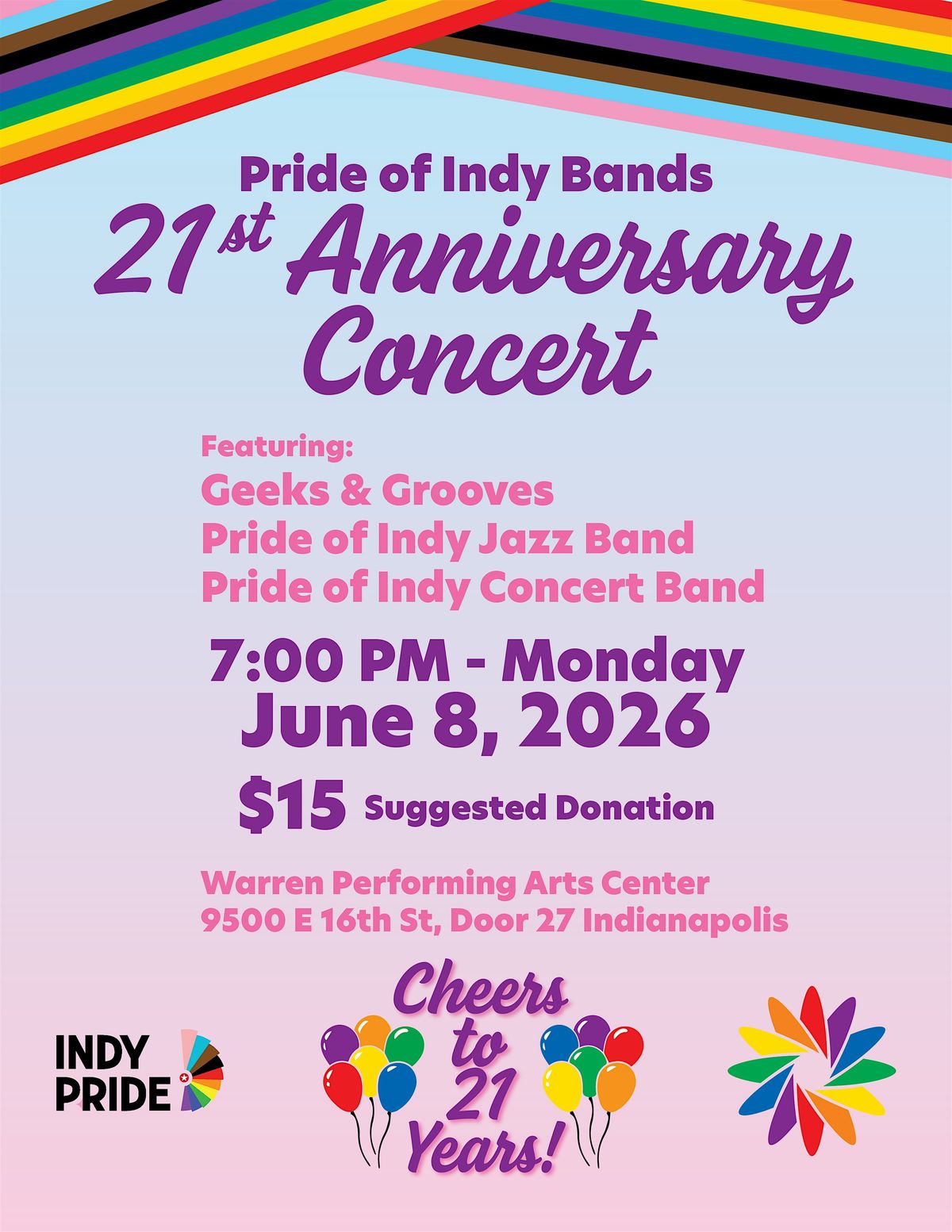 Pride of Indy Bands 21st Anniversary Concert