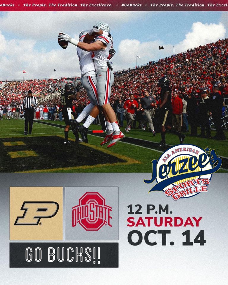 Ohio State vs Purdue | Jerzees All American Bar & Grille Fulton Rd ...