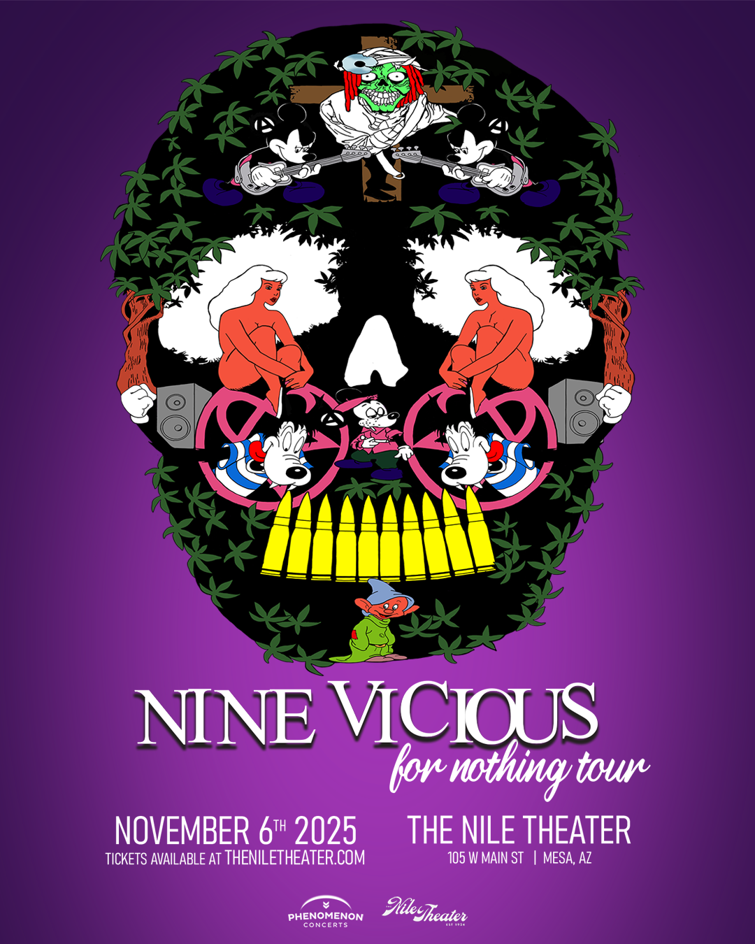 Nine Vicious at Tower Theatre - OKC