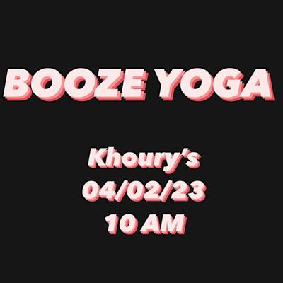 Booze Yoga