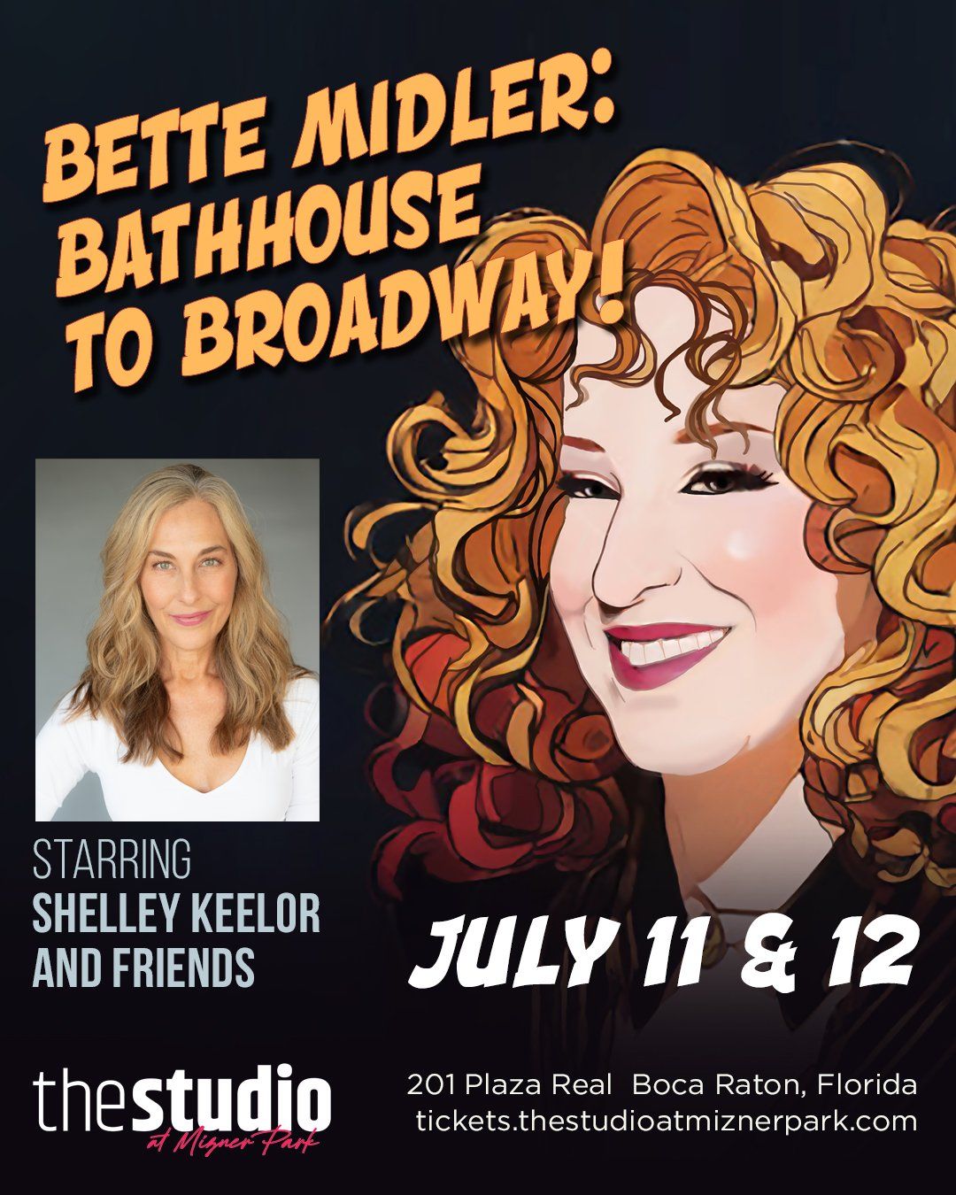 Bette Midler Tribute: Bathhouse to Broadway with Shelley Keelor & Friends at Aventura Arts and Cultural Center