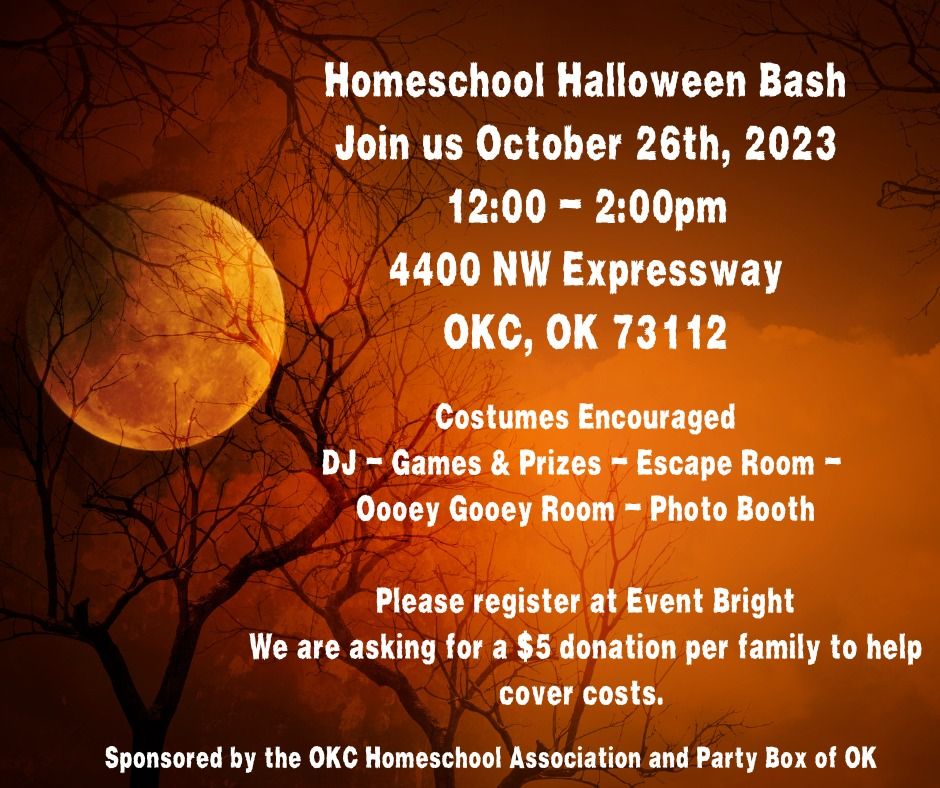 Homeschool Halloween Bash Cole Community Center, Oklahoma City, OK