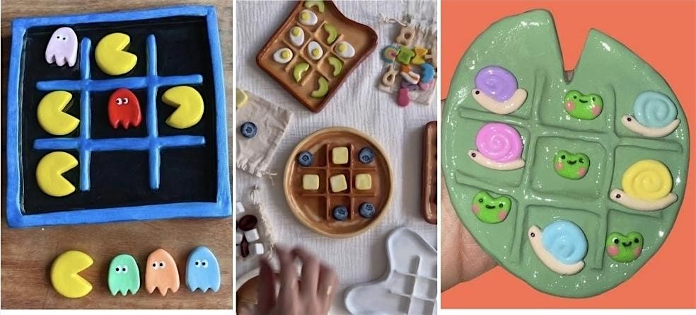 (Aged 7-11) Home Ed Creative Session - Morning - Clay tic tac toe sets