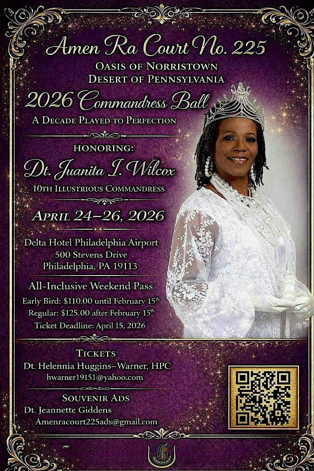 Amrn R Amen Ra Court No. 225 - 2026 Commandress Ball at Delta Hotels ...