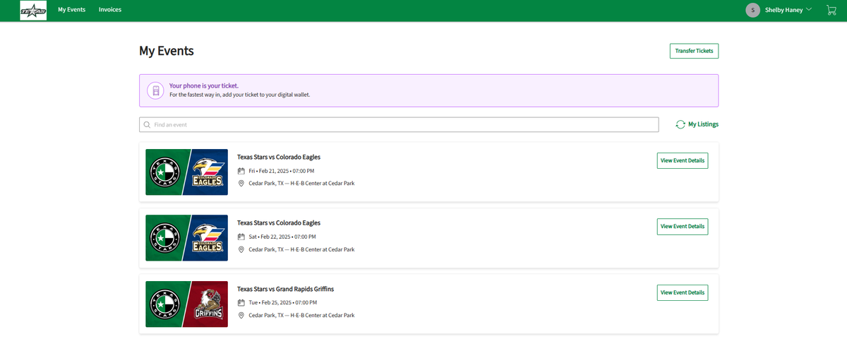 Parking Bakersfield Condors at Colorado Eagles