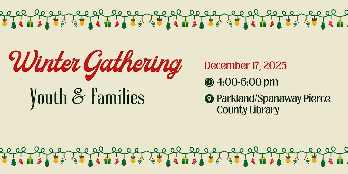 FREE Christmas Gathering Youth & Families