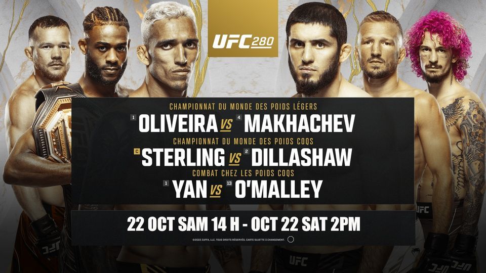 Ufc 280 Oliveira Vs Makhachev Wild Wing Brasserie Sportive Saint