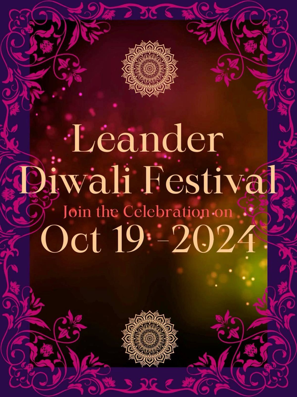 Leander Diwali Festival 2024 Lakewood Park, Leander, TX October 19