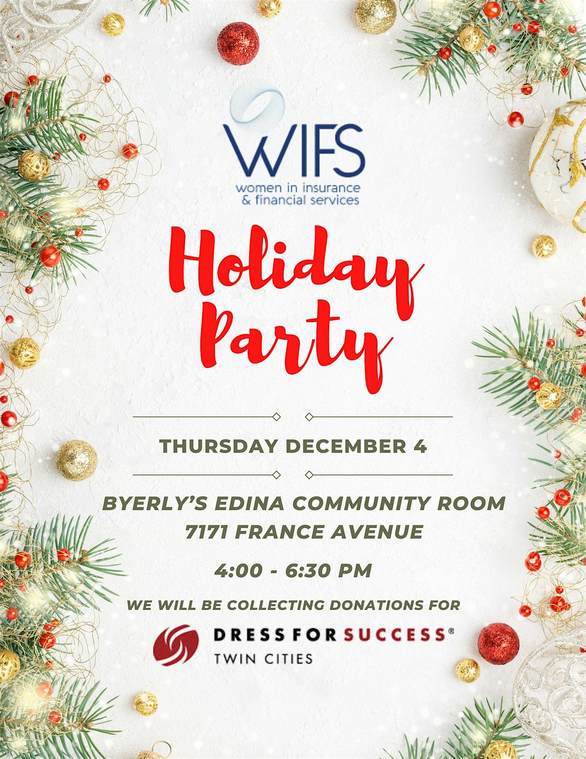 WIFS Twin Cities: Holiday Party