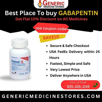 Buy Gabapentin Online at GENERICMEDICINESTORES.COM