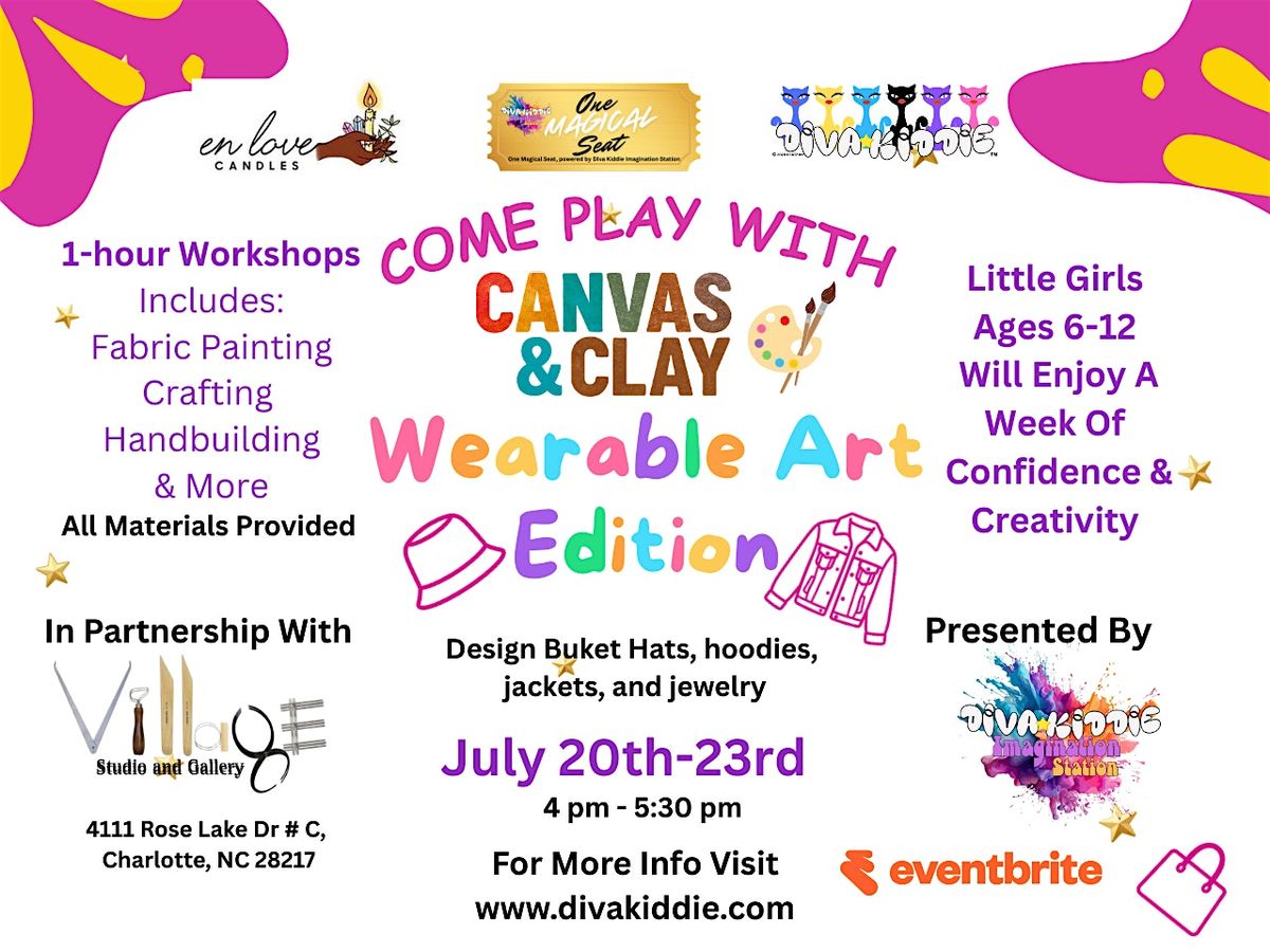 Come Play With Canvas & Clay Creativity Week (Wearable Art Edition)