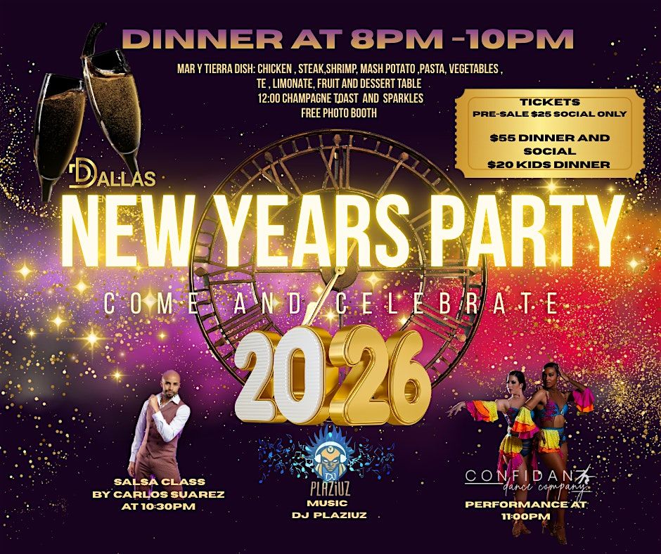 Annual New Year Latin Party- DFW Official Celebration 2026