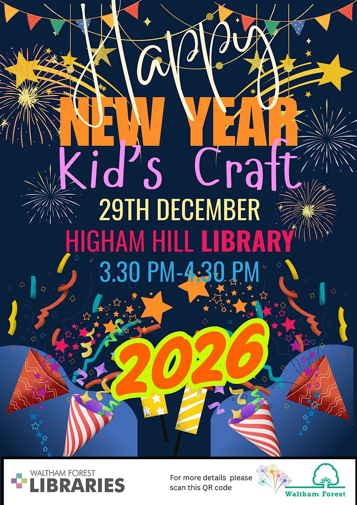New Year Kid's Craft @ Higham Hill library
