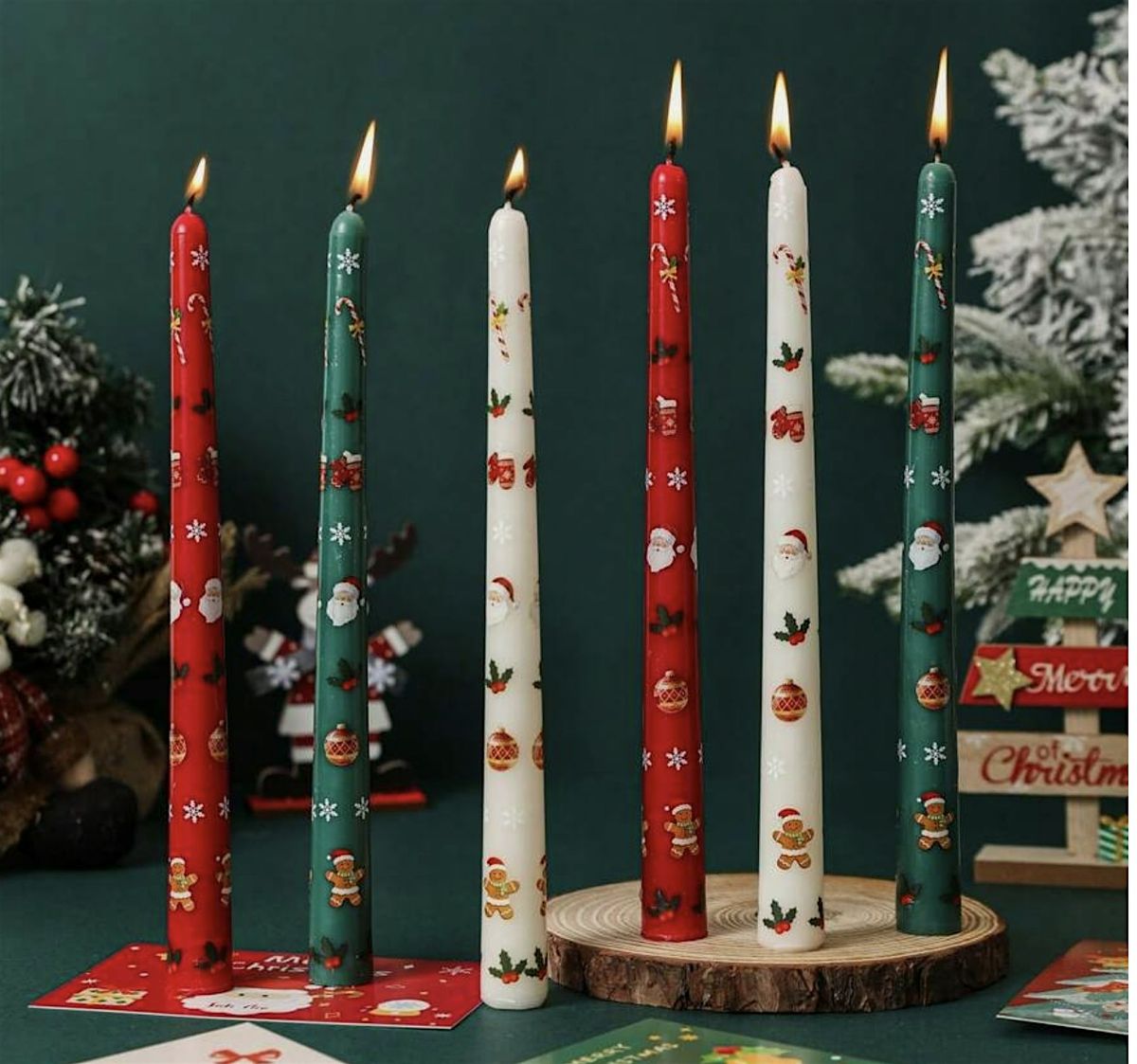 Christmas Candle Painting