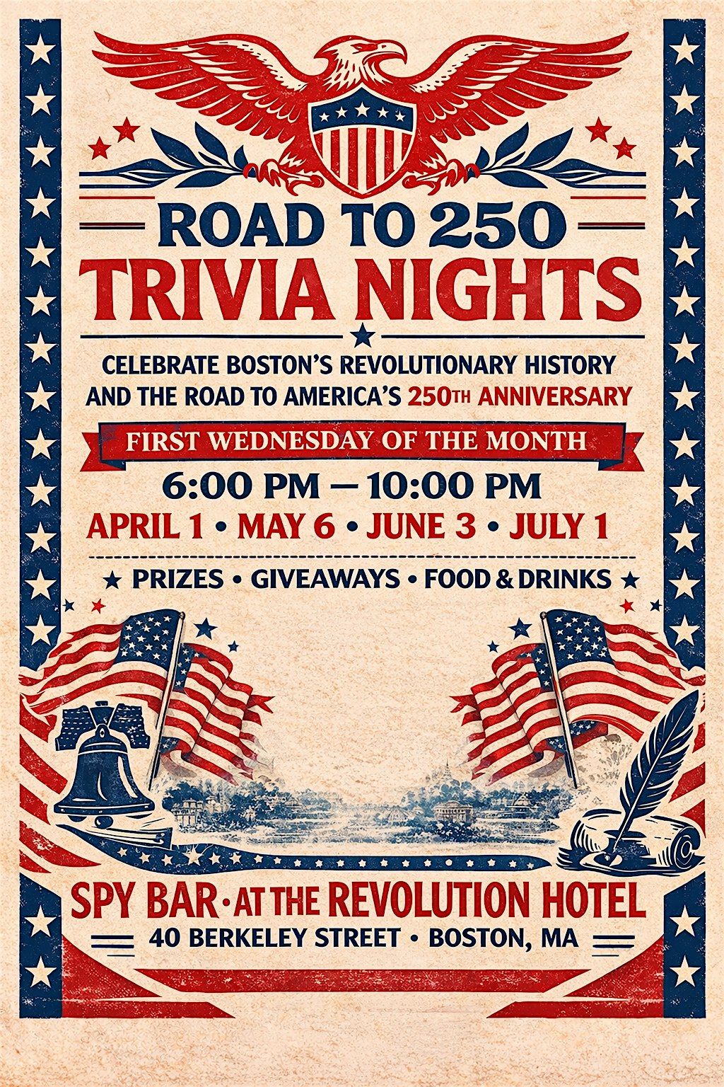 Road to 250 Trivia Nights at Spy Bar