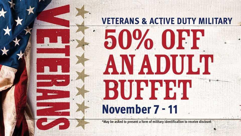 Celebbrating Veterans All Week Pizza Ranch (Billings, MT) November