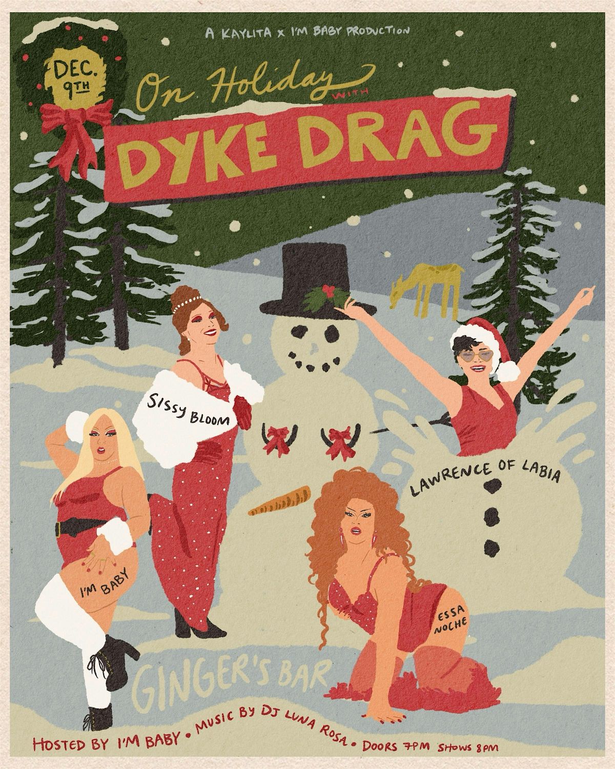 DYKE DRAG: ON HOLIDAY!