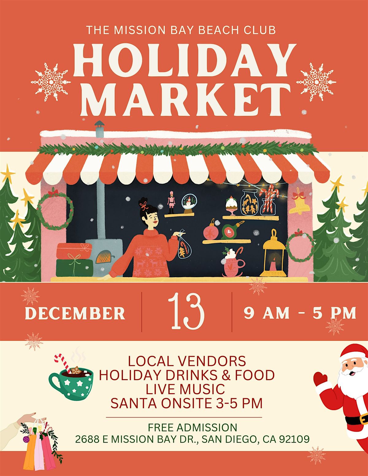 Mission Bay Beach Club Holiday Artisan Market