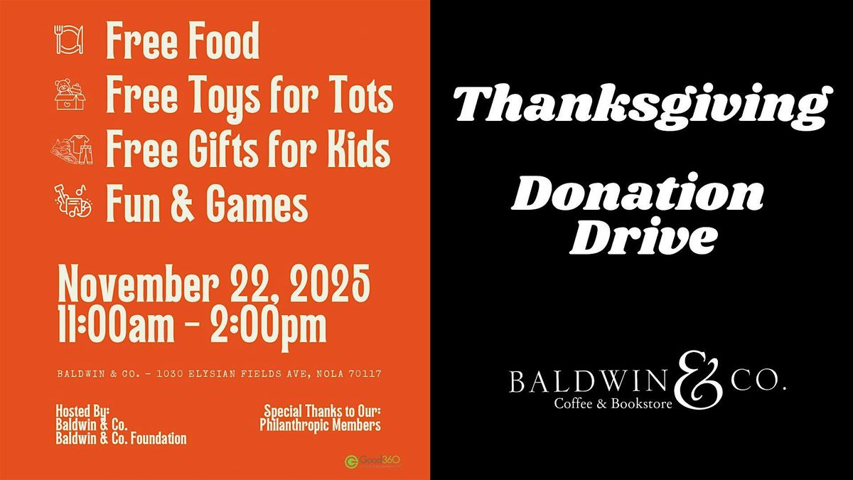 Donation Drive at Baldwin & Co