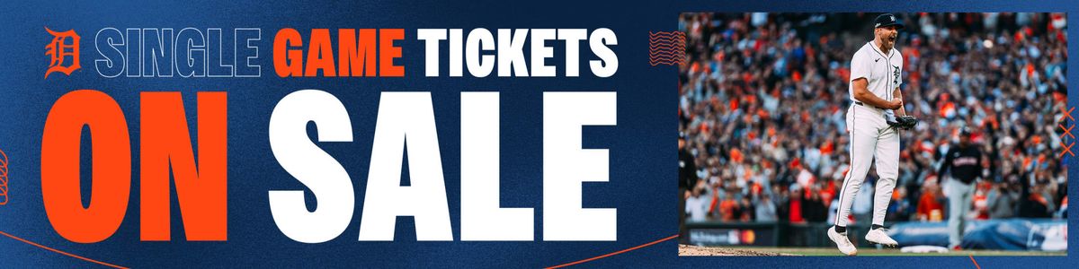2026 Detroit Tigers Season Tickets (Includes Tickets To All Regular Season Home Games)