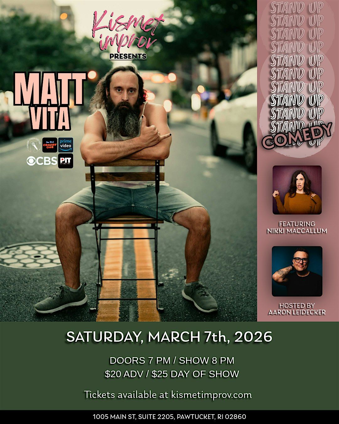 Kismet Improv Presents: MATT VITA