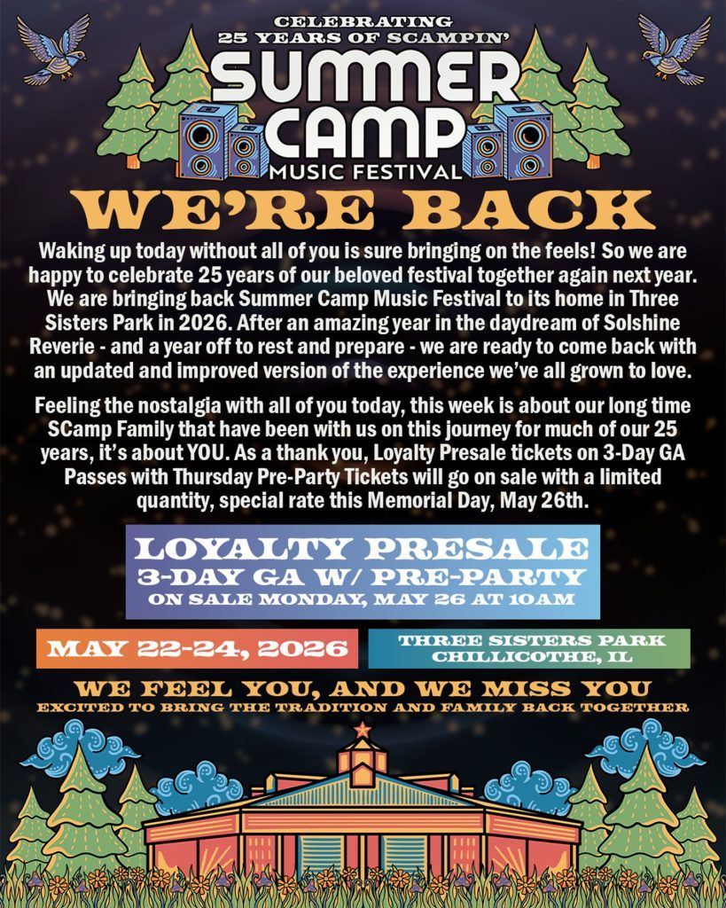 Summer Camp Music Festival - 4 Day Pass at Three Sisters Park