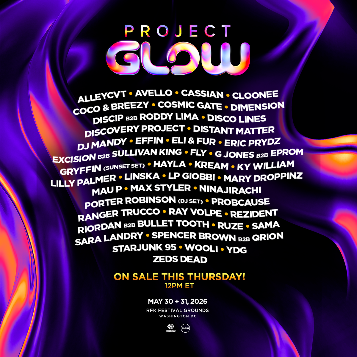 2026 Project Glow - Sunday at RFK Stadium at RFK Stadium, Capitol ...