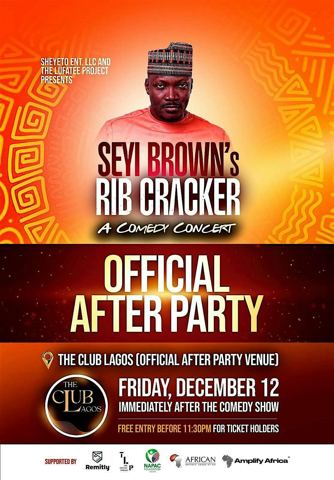 AfterParty for Seyi Brown's Rib cracker