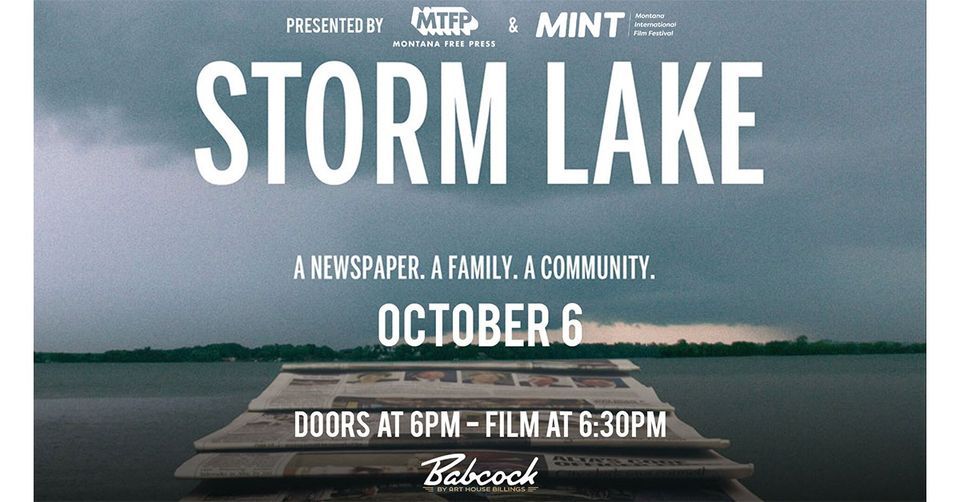 Storm Lake Documentary Screening and Panel Discussion Babcock Theatre