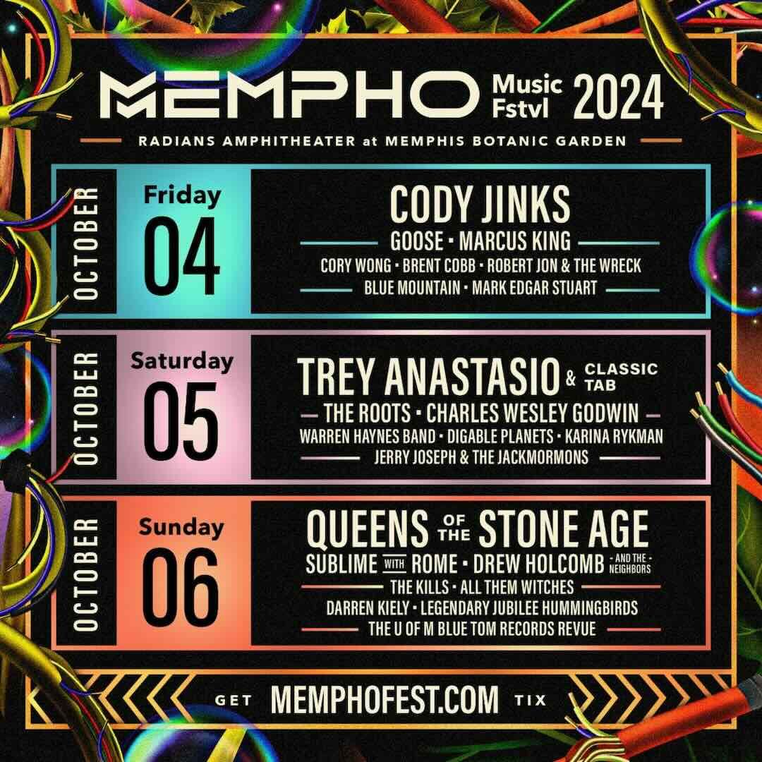 2024 Mempho Fest Friday Memphis Botanic Garden October 4, 2024