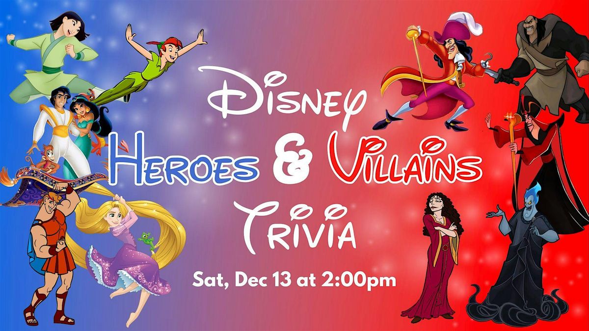 Disney Heroes and Villains Trivia at Canadian Brewhouse Manning (Edmonton)